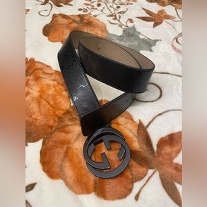 Black Gucci Belt